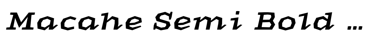 Macahe Semi Bold Italic image